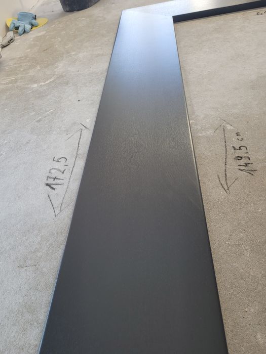 Parapet  wewnętrzny narożny antracyt