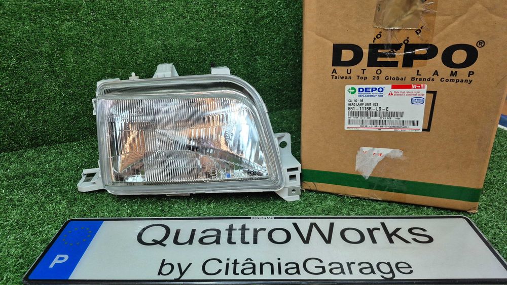 Otica Farol Direito Renault Clio I 1990 a 1996 ref 551-1115R-LD-E NOVO