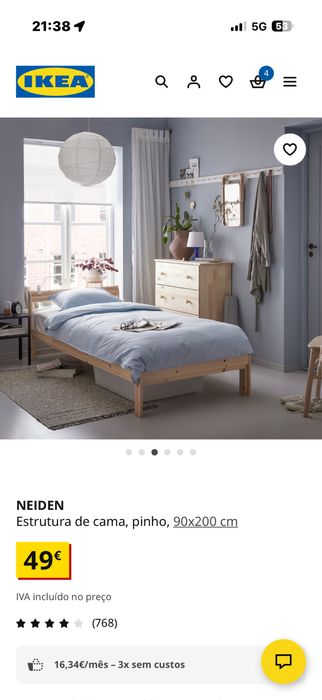 Cama de solteiro ikeia