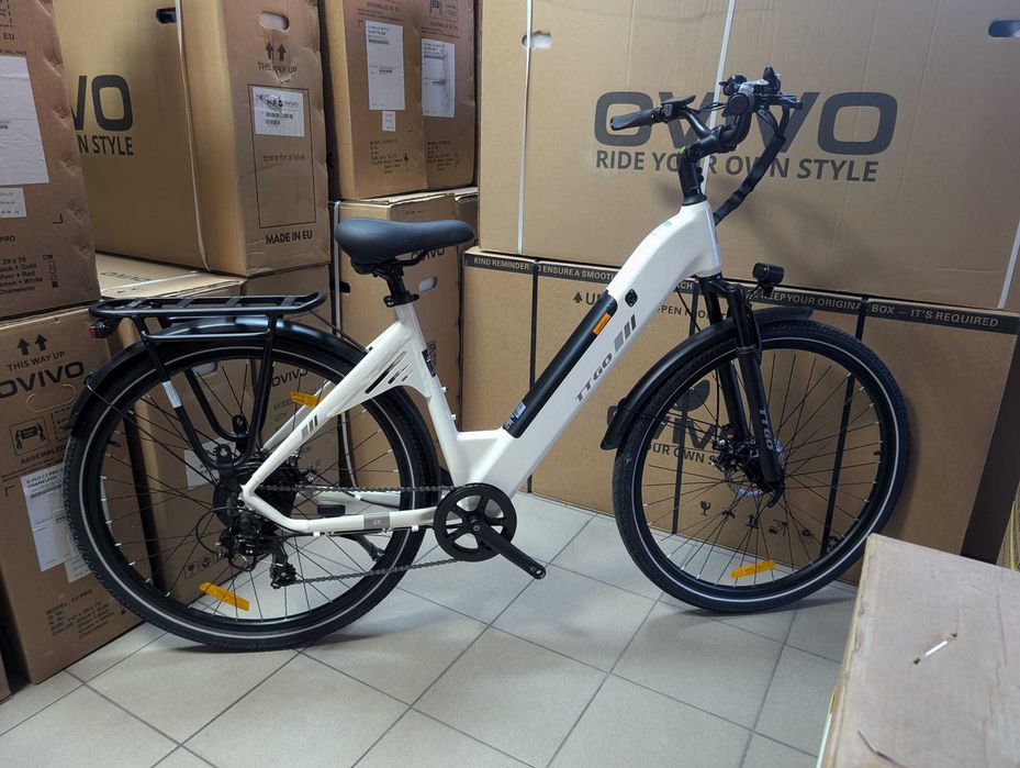 Rower elektryczny TTGO C3 biały