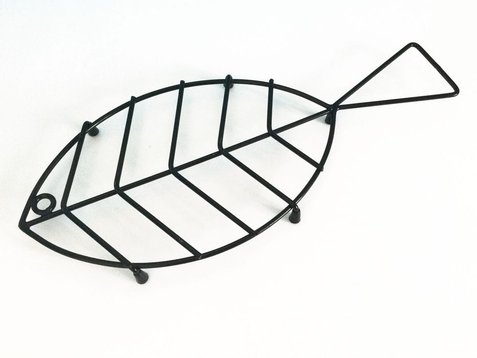 Vintage Suporte para Panelas em Forma de Peixe | Anos 60