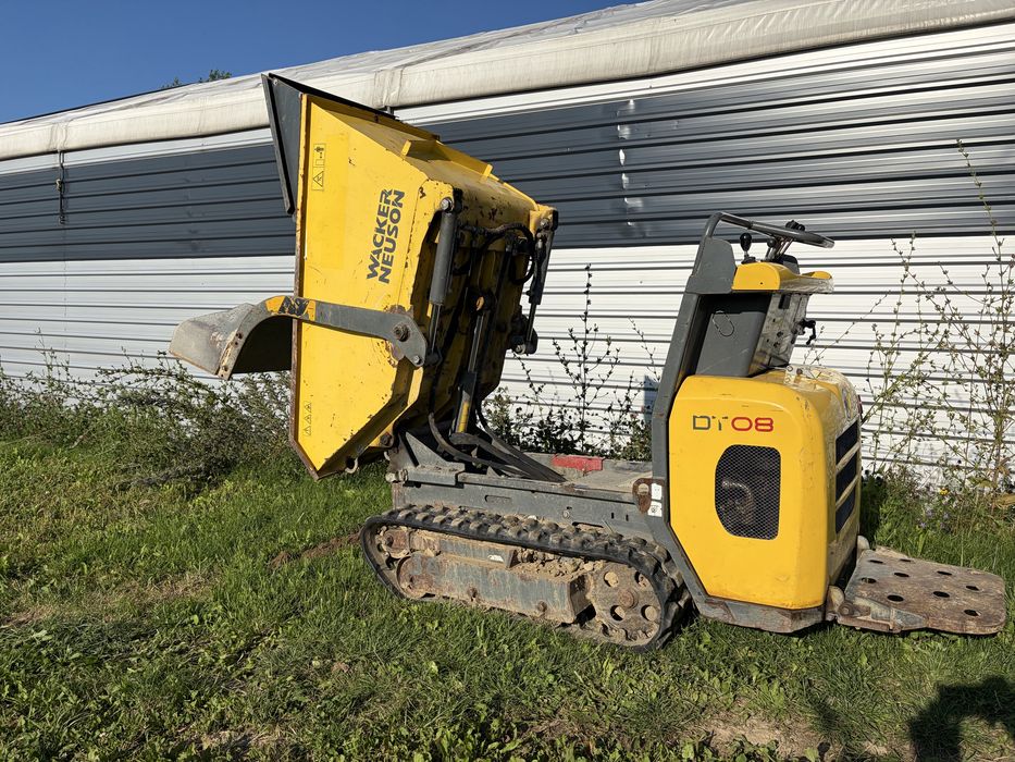 Wozidło budowlane miniwywrotka Wacker Neuson DT08 taczki spalinowe 800kg