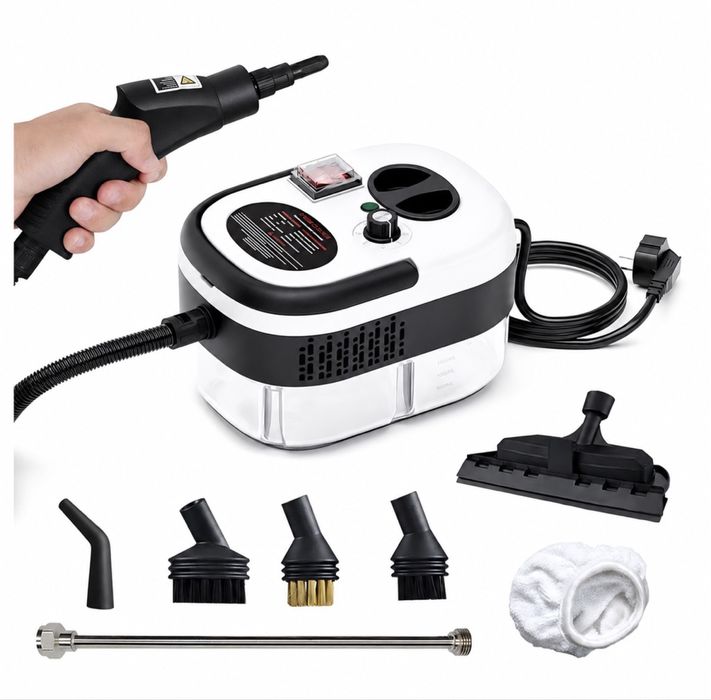 Myjka Parowa 2500W Odkurzacz Parowy Parownica 3 Bar 1200 ml Do Domu i Auta