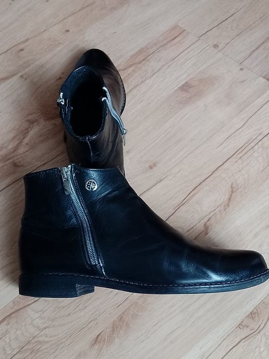 Damskie botki skórzane 38