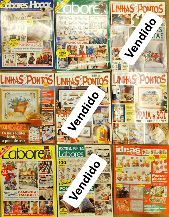 Revistas de Ponto de Cruz diversas