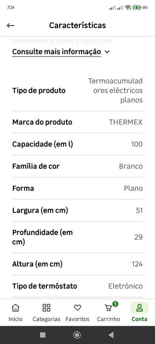 Termoacumulador 100L