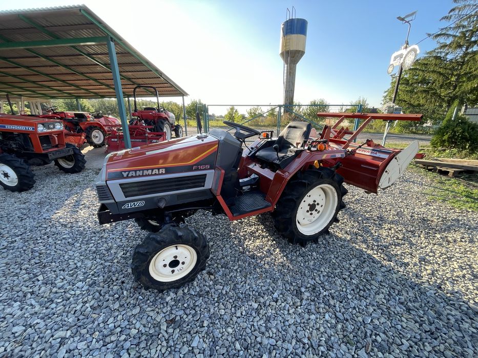 Японський мінітрактор Yanmar Forte F165 Фреза 3-х точка трактор 3-х цил. 4х4 Свіжий з Японії!