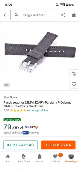 Pasek  Nato  22mm