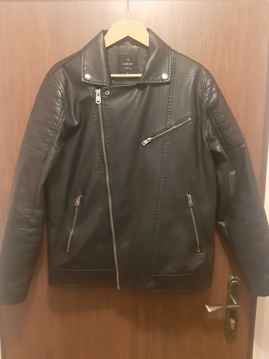 Kurtka - skóropodobna wzór motocyklowy