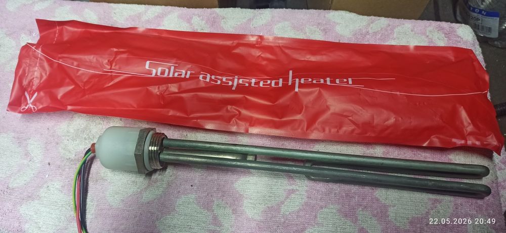 Grzałka elektryczna 1500 W 28 cm R1" bojlera kolektora