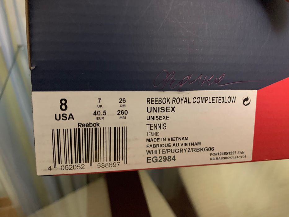 Кеди Reebok 40,5розмір