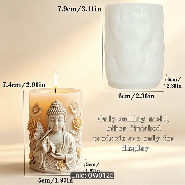 Varios moldes para velas