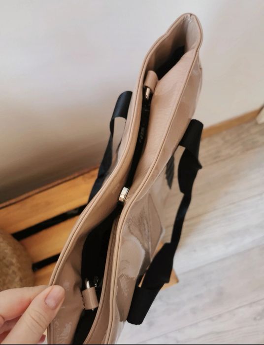 Nowa torebka nude beż "Only" + pasek A4
