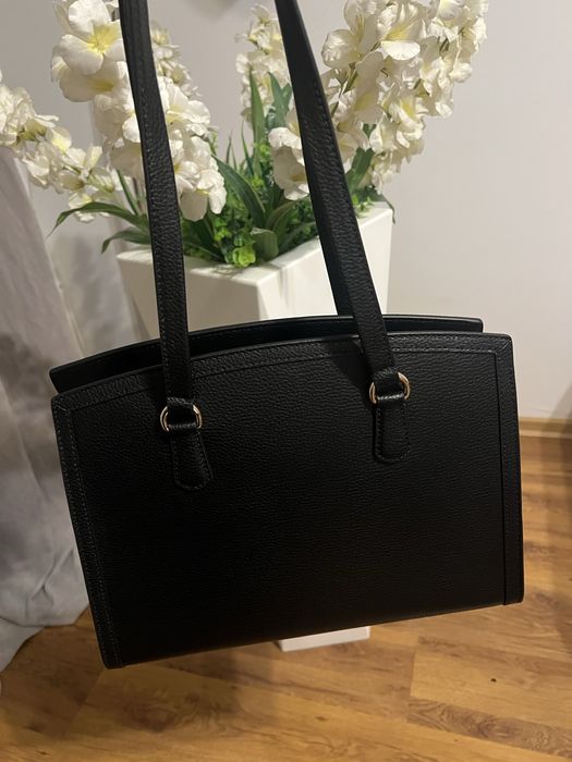 Michael Kors torebka tote bag srednia Chantal ze skóry groszkowej NOWA