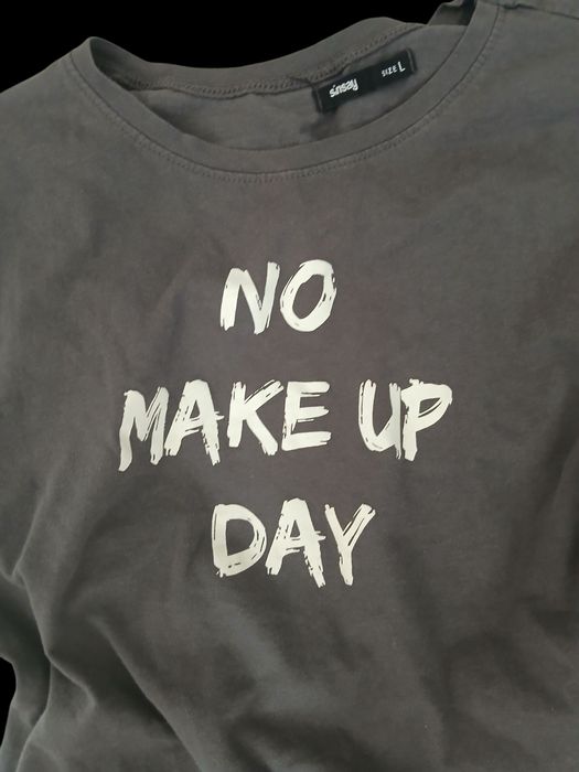 Sinsay tshirt oversize szara
