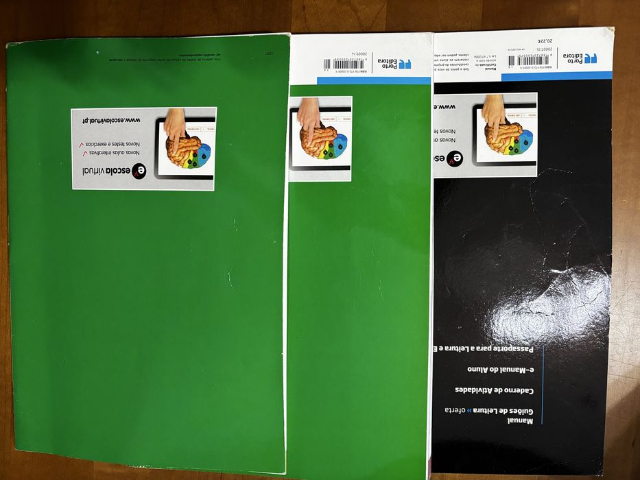 Manual, Caderno de Atividades e Guiões Português 6