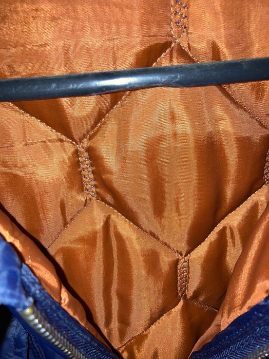 Granatowa, pikowana kurtka - L  Giacomo Conti