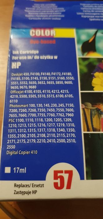 Tusz do drukarki HP 57 color