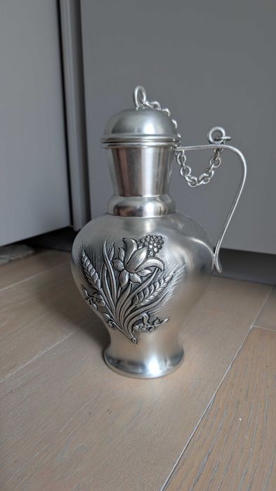 Perfect 28 cm Tall Tin Jug64861180683394121