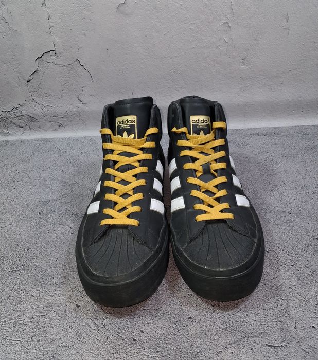 Ботинки Adidas 424 Pro кожаные кроссовки высокие Hoops Blauvelt