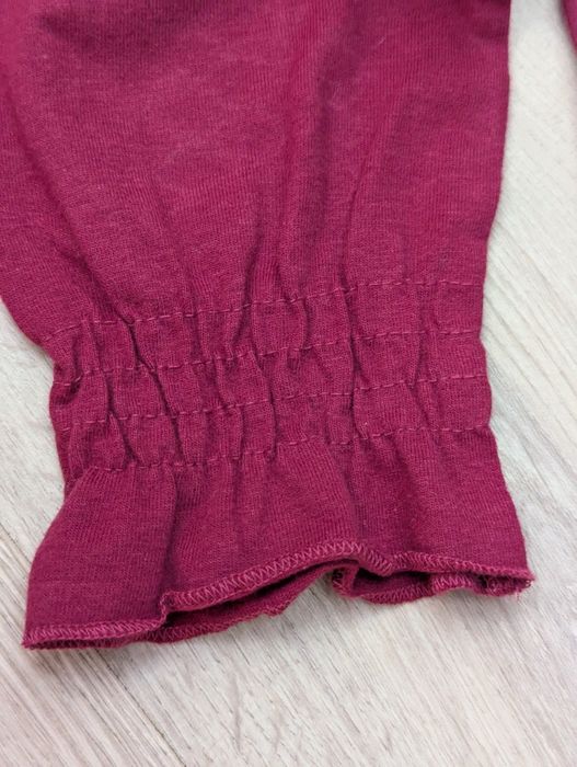 Bluzka C&A z haftem rozm.128 burgundowa