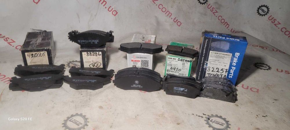 Ассортимент Колодок тормозных SUZUKI TOYOTA VW DaeWoo Hyundai Mazda
