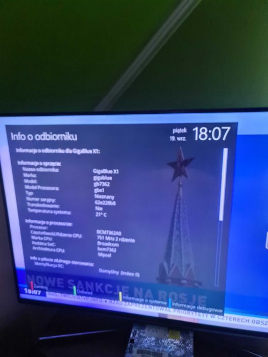 Tuner dekoder Gigablue X1 satelitarny OpenATV