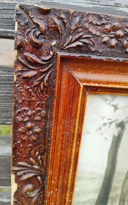 Stary oleodruk Rodzina Święta