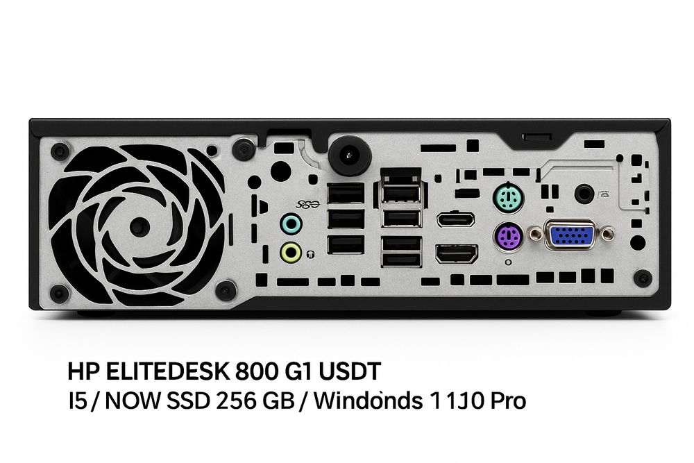HP EliteDesk800 G1 USDT – Intel i5/NOWY SSD ADATA 256 GB/Windows10 Pro