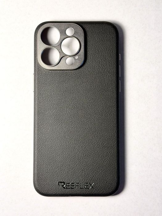 Etui do iPhone'a 15 Pro Max – Reeflex Leather MagSafe z gwintami 17 mm do obiektywów