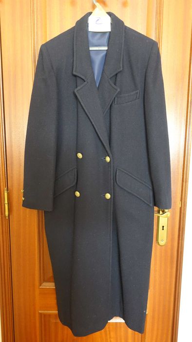 Casaco de Lã - Cor Azul Escuro - Tamanho M