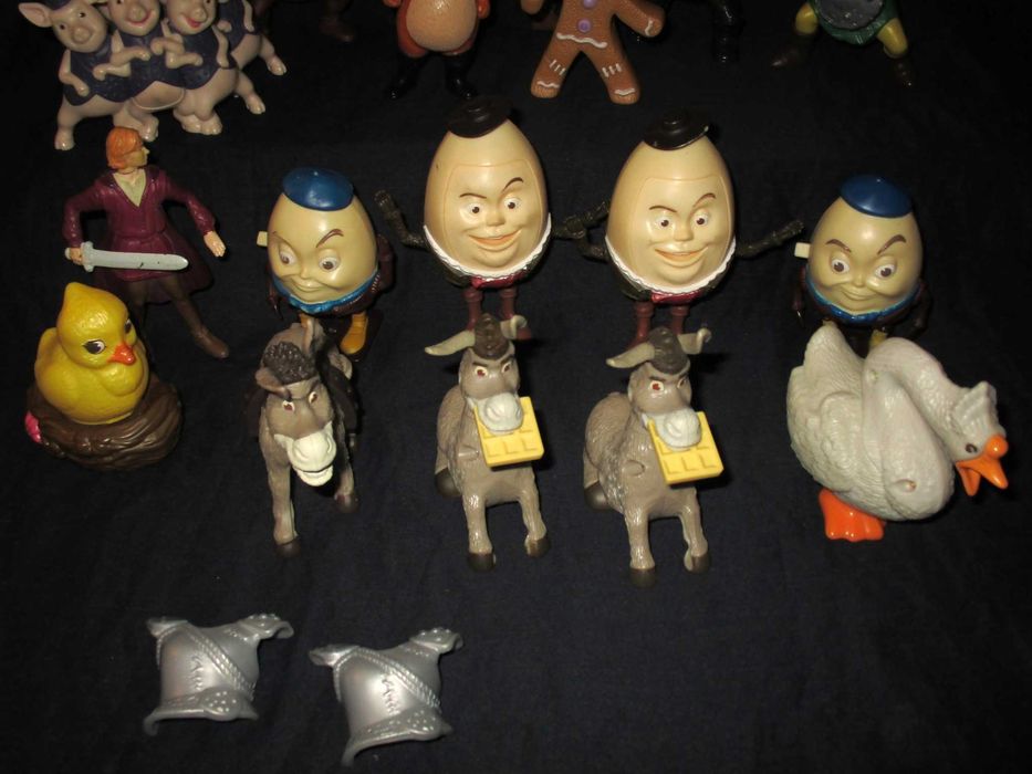 Bonecos Shrek Fiona Humpty Dumpty Mcdonalds