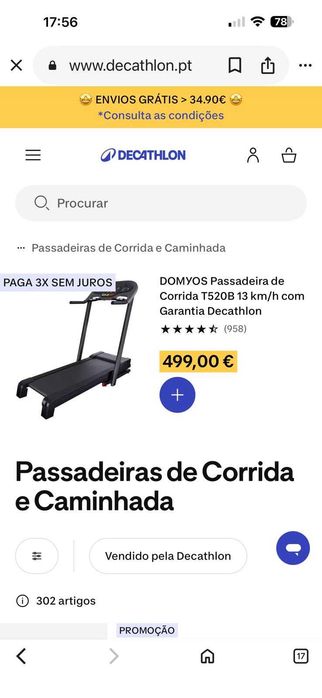 Passadeira de corrida e Caminhada