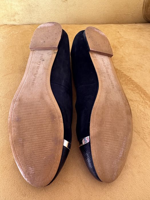 Tommy Hilfiger balerinki, czarne, skora