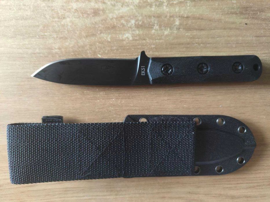 Брелок EDC Компактний фіксед фултанг KA-BAR EK51 Commando Drop Point