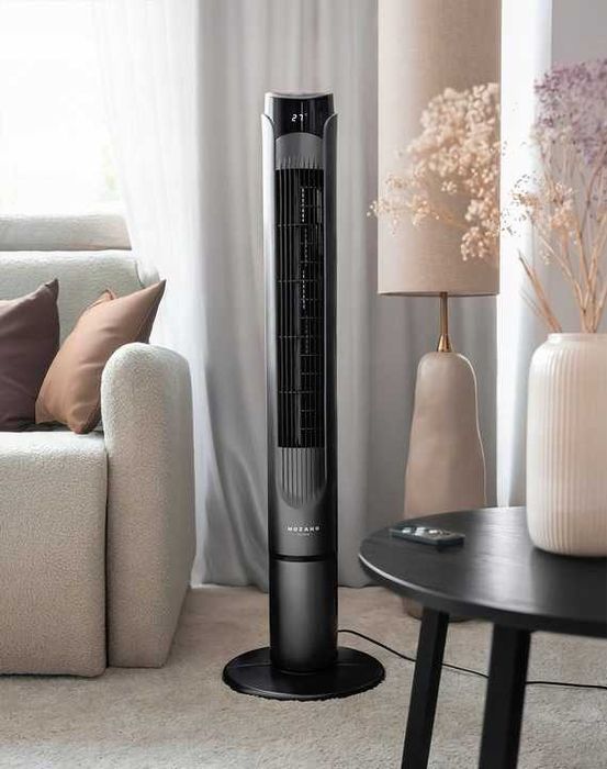 Wentylator Kolumnowy Podłogowy Stojący Jonizacja WiFi Aroma  + Pilot