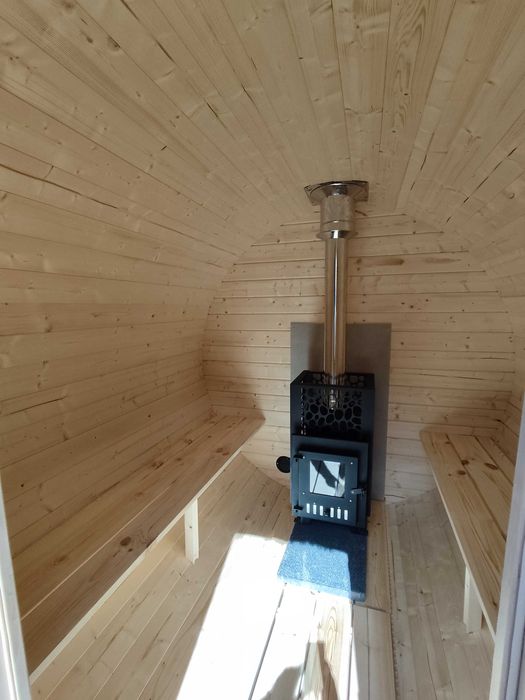 Kompletne SPA ogrodowe sauna beczka + balia jacuzzi + beczka do schładzania