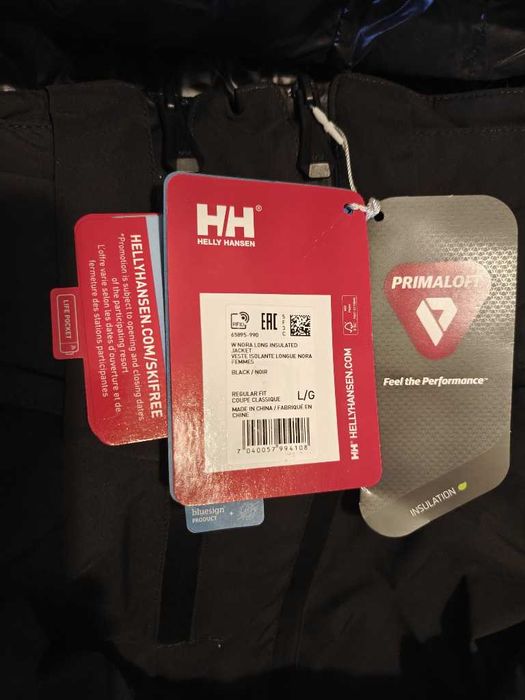 Helly Hansen Nora Long damska kurtka zimowa narciarska r. L  czarna