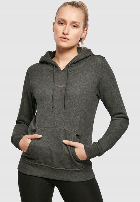 Miss tee szara bluza damska z kapturem i nadrukiem 4xl 6ea