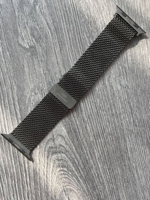 Ремінець Apple 49mm Black Titanium Milanese Loop - Medium