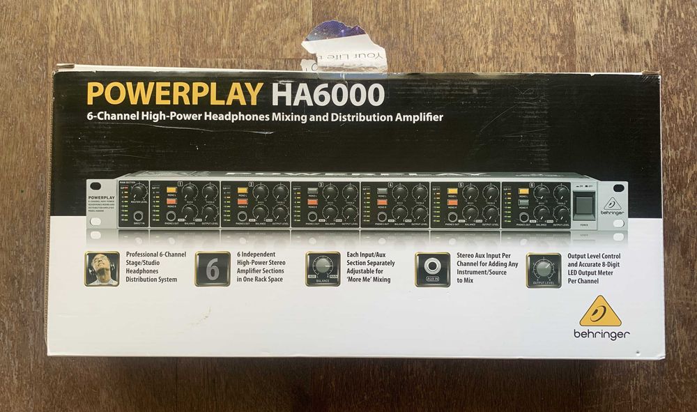 Amplificador para headfones Behringer HA6000 ::: 100€ :::