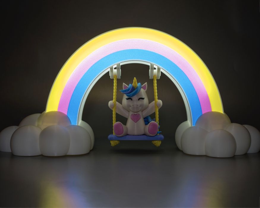 нічник “Єдиноріг на гойдалці” / подарунок дитині / топ