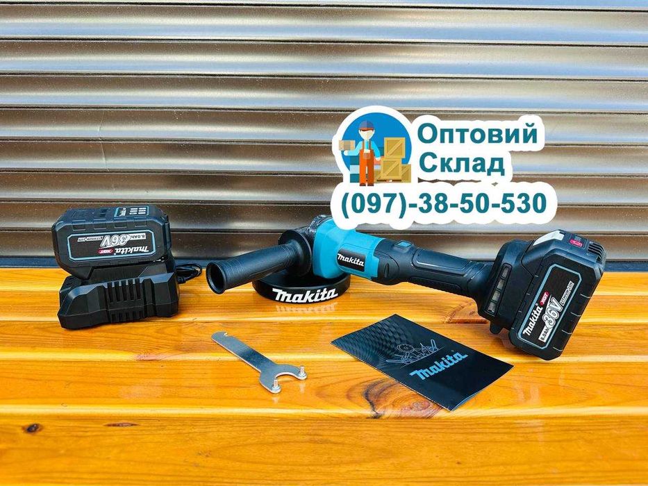 Акумуляторна Безщіткова Болгарка Makita DGA361 BL ( 36V-8A ) 7500об/хв