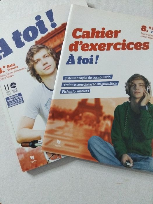 Manual e Caderno de atividades de Francês usado e em bom estado