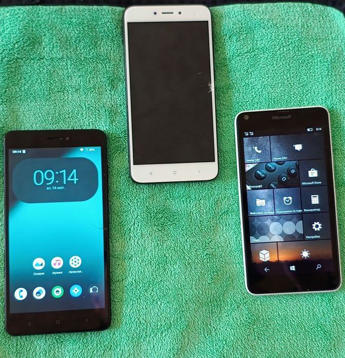 Лот телефонів Redmi та Lumia