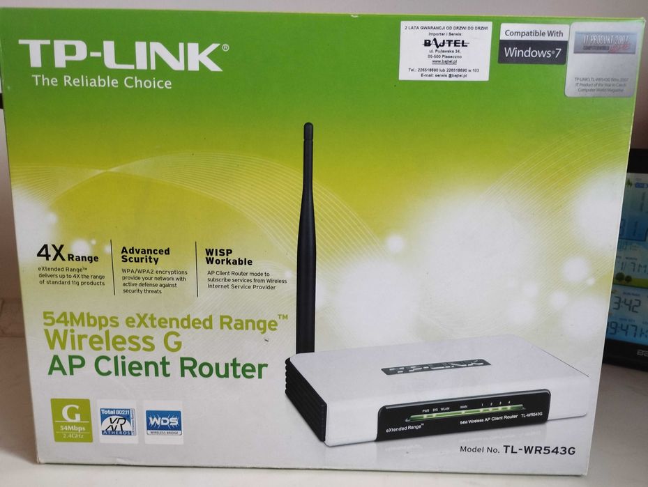 Laptop DELL Intel i5 2.90GHz 16 GB RAM + stacja dokująca + router bezp