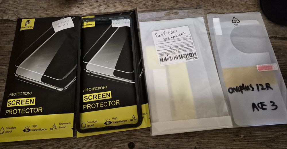 захисне скло pixel 7 pro, pixel 8, oneplus 12r, Ace 3