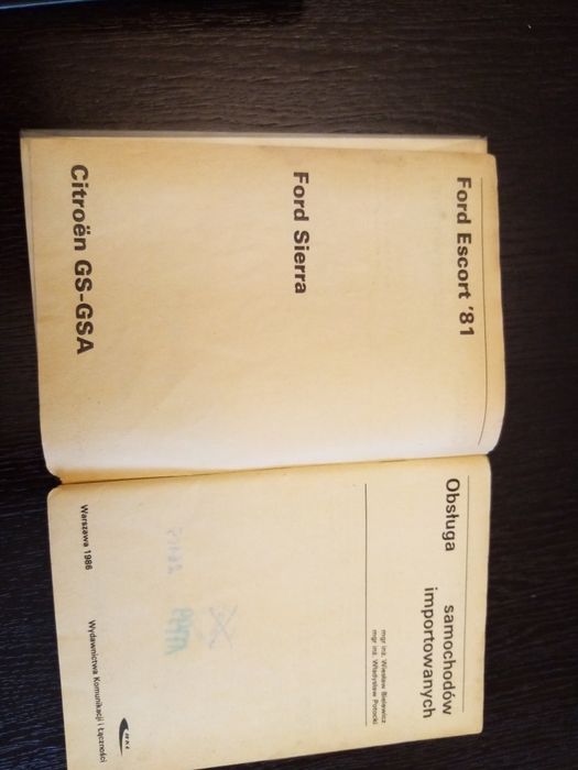 Instrukcja obsługi i naprawy ford escort, sierra i citroen gs