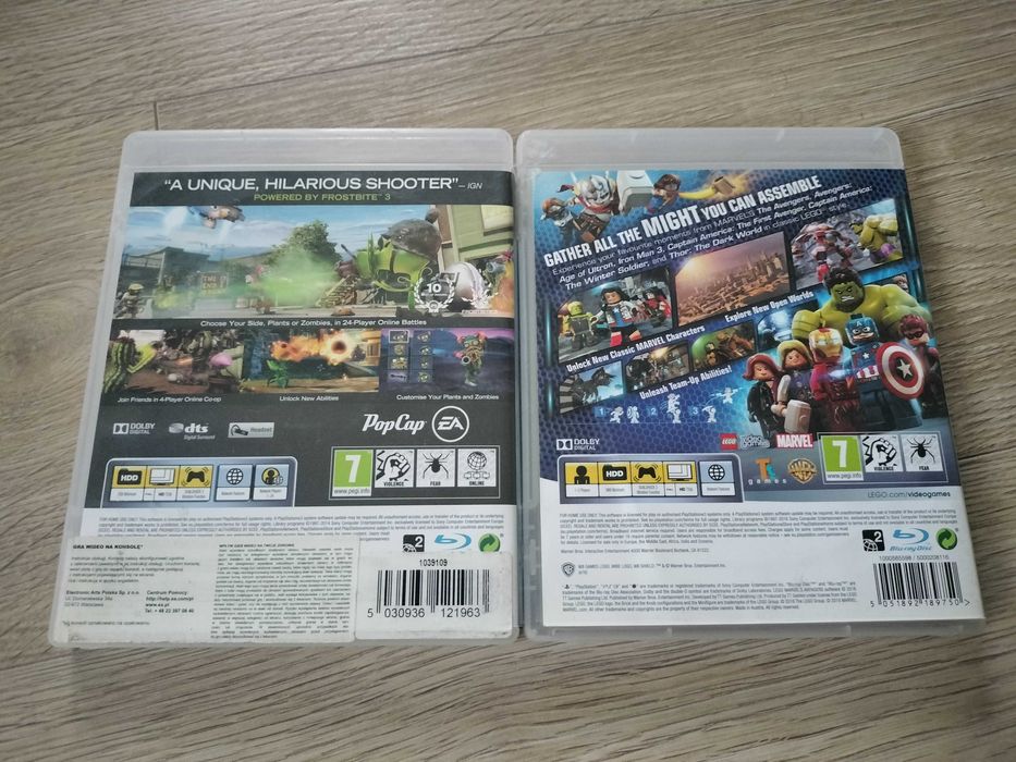 Gry LEGO Avengers + Plants vs Zombies PS3