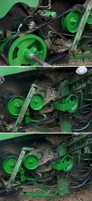 Переоборудование наклонной камеры под двойной  ремень John deere 9770,,S670 BH84417